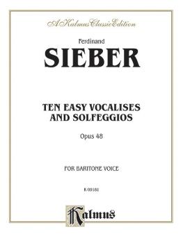 Ten Easy Vocalises and Solfeggios (Opus 48) (For Baritone Voice) (AL-00-K09181)