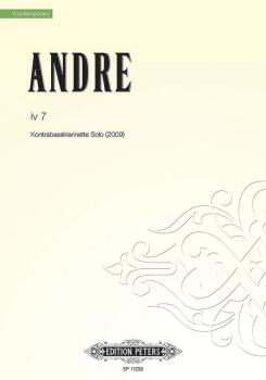 iv 7 (for Contrabass Clarinet Solo) (AL-98-EP11256)