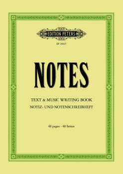 Notes: Text & Music Writing Book / Notiz- und Notenschreibheft (AL-98-EP20027)