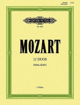 12 Duos for 2 Horns K487 (496a) (Transcribed for 2 Violins) (AL-98-EP4518)