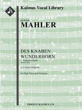 Des Knaben Wunderhorn, No. 2: Verlorene Mueh', GMW 22, high voice (A,  (AL-36-A566502)