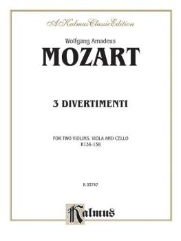 Divertimenti, K. 136, 137, 138 (AL-00-K03747)