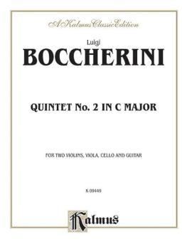 Quintet No. 2 in C Major (For Two Violins, Viola, Cello, and Guitar) (AL-00-K09449)