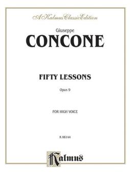 Fifty Lessons, Opus 9 (For High Voice and Piano) (AL-00-K06144)