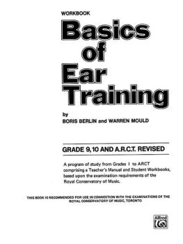 Basics of Ear Training, Grade 9-10 ARCT (AL-00-V1009)