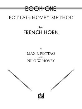 Pottag-Hovey Method for French Horn, Book I (AL-00-EL00073)