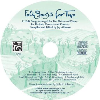 Folk Songs for Two: 11 Folk Songs Arranged for Two Voices and Piano .  (AL-00-17798)