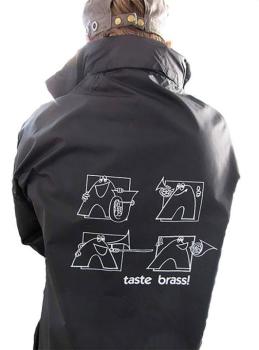 Taste Brass! Raincoat: Black (Medium) (AL-01-ADV96004)