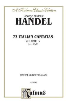 72 Italian Cantatas for Soprano or Alto, Volume IV, Nos. 56-72 (AL-00-K01346)