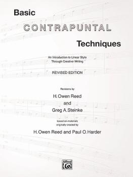 Basic Contrapuntal Techniques (Revised Edition): An Introduction to Li (AL-00-ELM03010CD)