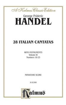 28 Italian Cantatas with Instruments, Volume III, Nos. 16-23 (Various  (AL-00-K01349)