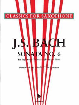 Sonata No. 6 A Major BWV 1035 (For Soprano or Tenor Saxophone and Pian (AL-01-ADV7043)