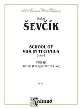 School of Violin Technics, Opus 1, Volume III (AL-00-K03952)