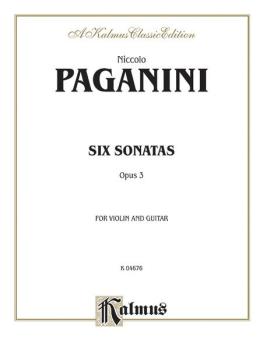Six Sonatas for Violin and Guitar, Opus 3 (AL-00-K04676)