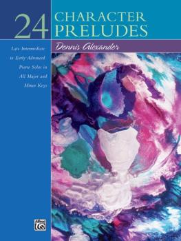24 Character Preludes: Late Intermediate to Early Advanced Piano Solos (AL-00-17214)