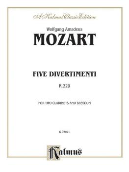 Five Divertimenti, K. 229 (AL-00-K02071)