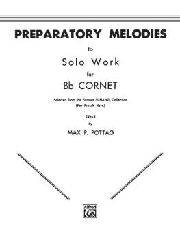 Preparatory Melodies to Solo Work for B-flat Cornet (AL-00-EL00338)