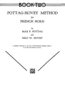 Pottag-Hovey Method for French Horn, Book II (AL-00-EL00106)