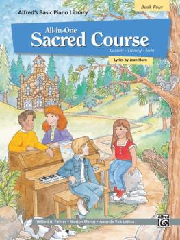 Alfred's Basic All-in-One Sacred Course, Book 4 (Lesson * Theory * Sol (AL-00-14570)