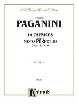 Fourteen Caprices, Opus 1 and Moto Perpetuo, Opus 11, No. 6 (unaccompa (AL-00-K03355)