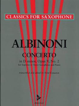 Concerto in D Minor Opus 9, No. 2 (For Soprano or Tenor Saxophone and  (AL-01-ADV7041)