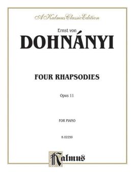 4 Rhapsodies, Opus 11 (AL-00-K02259)