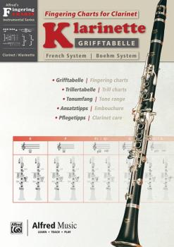 Grifftabelle Boehm-Klarinette - Fingering Charts for Clarinet (Boehm): (AL-00-20227G)