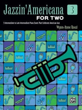 Jazzin' Americana for Two, Book 3: 5 Intermediate to Late Intermediate (AL-00-46913)