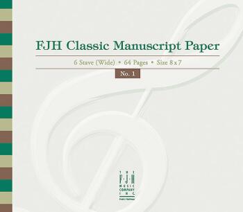 FJH Classic Manuscript Paper No. 1 (AL-98-MM101W)