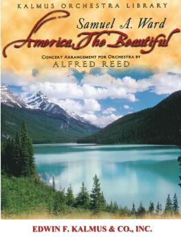 America the Beautiful for Orchestra (AL-36-A885901)