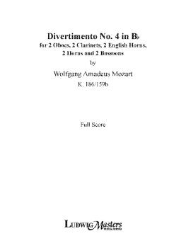 Divertimento No. 4 in B-flat, K. 186/159b (AL-36-B386401)