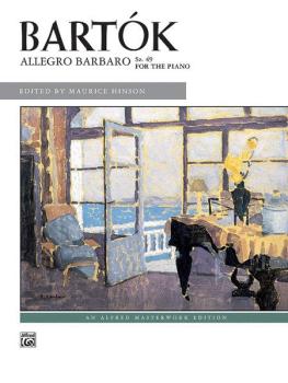 Bartk: Allegro Barbaro, Sz. 49 (AL-00-8085)